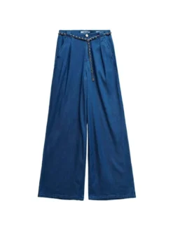 Salsa Jeans Damen Stoffhose - Chain Belt in denim