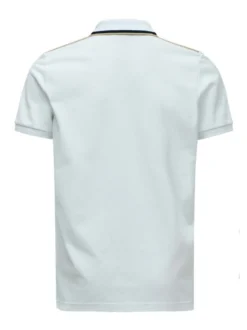 Salsa Jeans Herren Polo in weiß - Ausschnitt: Polokragen