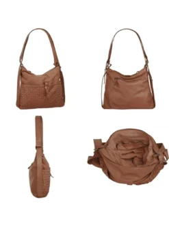 Samantha Look Damen Shopper in cognac
