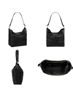Samantha Look Damen Shopper in schwarz