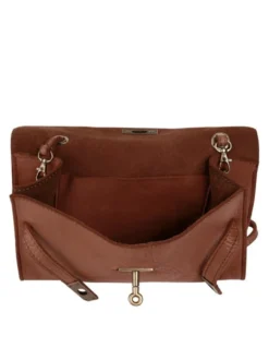 Samantha Look Damen Umhängetasche in cognac