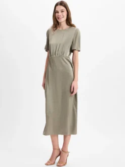 Samsøe Samsøe Damen Kleid - Salucindy in oliv