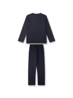 Sanetta Jungen Pyjama in blau