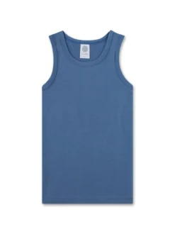 Sanetta Jungen Unterhemd 2er Pack in blau