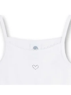 Sanetta Mädchen Unterhemd 1er Pack in weiß