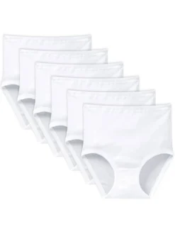 Schiesser Damen Slips im 6er-Pack in weiß