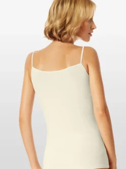 Schiesser Damen Spaghettitop - Uncover in weiß
