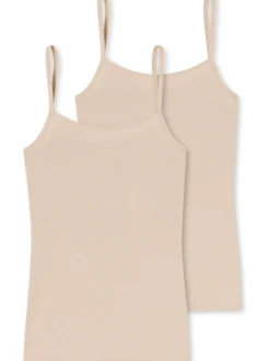 Schiesser Damen Spaghettitop - Modal Essentials in beige