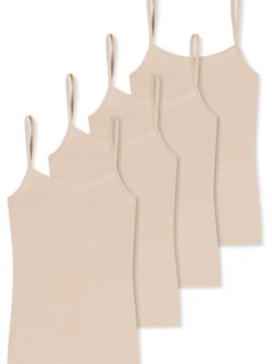 Schiesser Damen Spaghettitop - Modal Essentials in beige