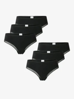 Schiesser Damen Tanga - Modern Multipacks in schwarz
