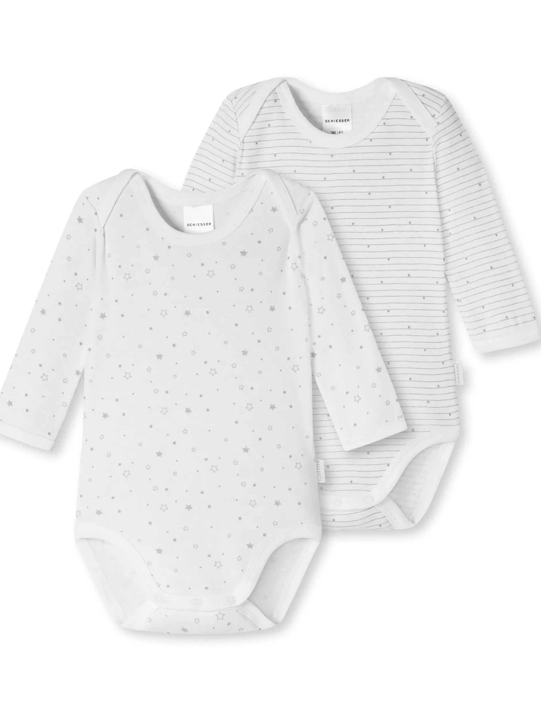 Schiesser Mädchen Baby Bodies - 2er-Pack in mehrfarbig