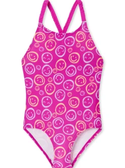 Schiesser Mädchen Badeanzug - Aqua Kids in fuchsia