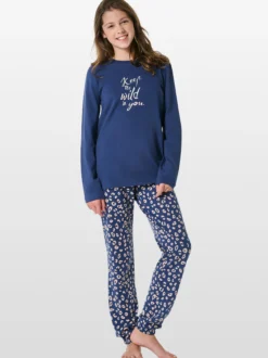 Schiesser Mädchen Pyjama - Nightwear in blau