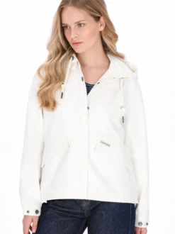 Schmuddelwedda Damen Jacke in weiß