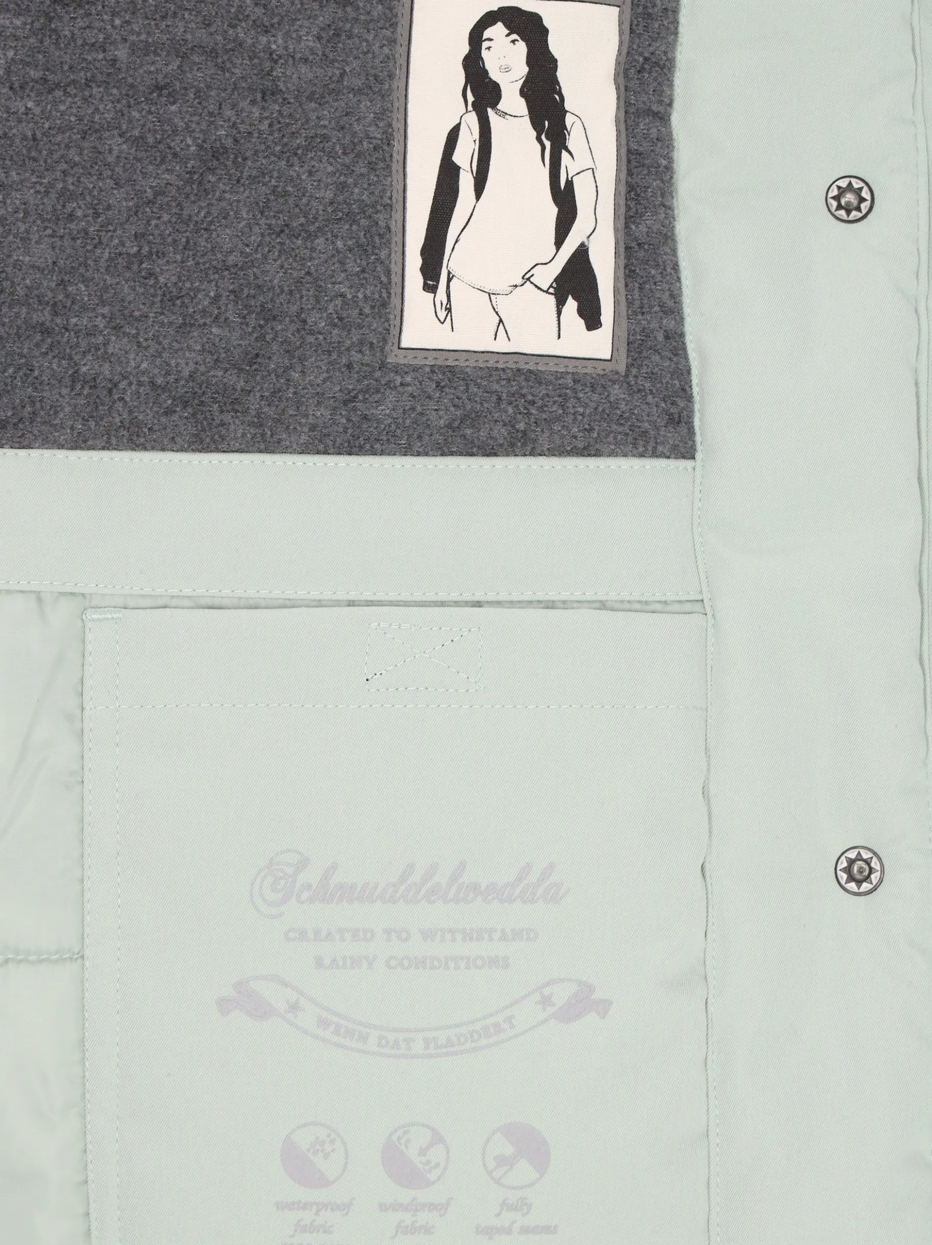 Schmuddelwedda Damen Jacke in grün