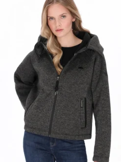 Schmuddelwedda Damen Kapuzenpullover in grau
