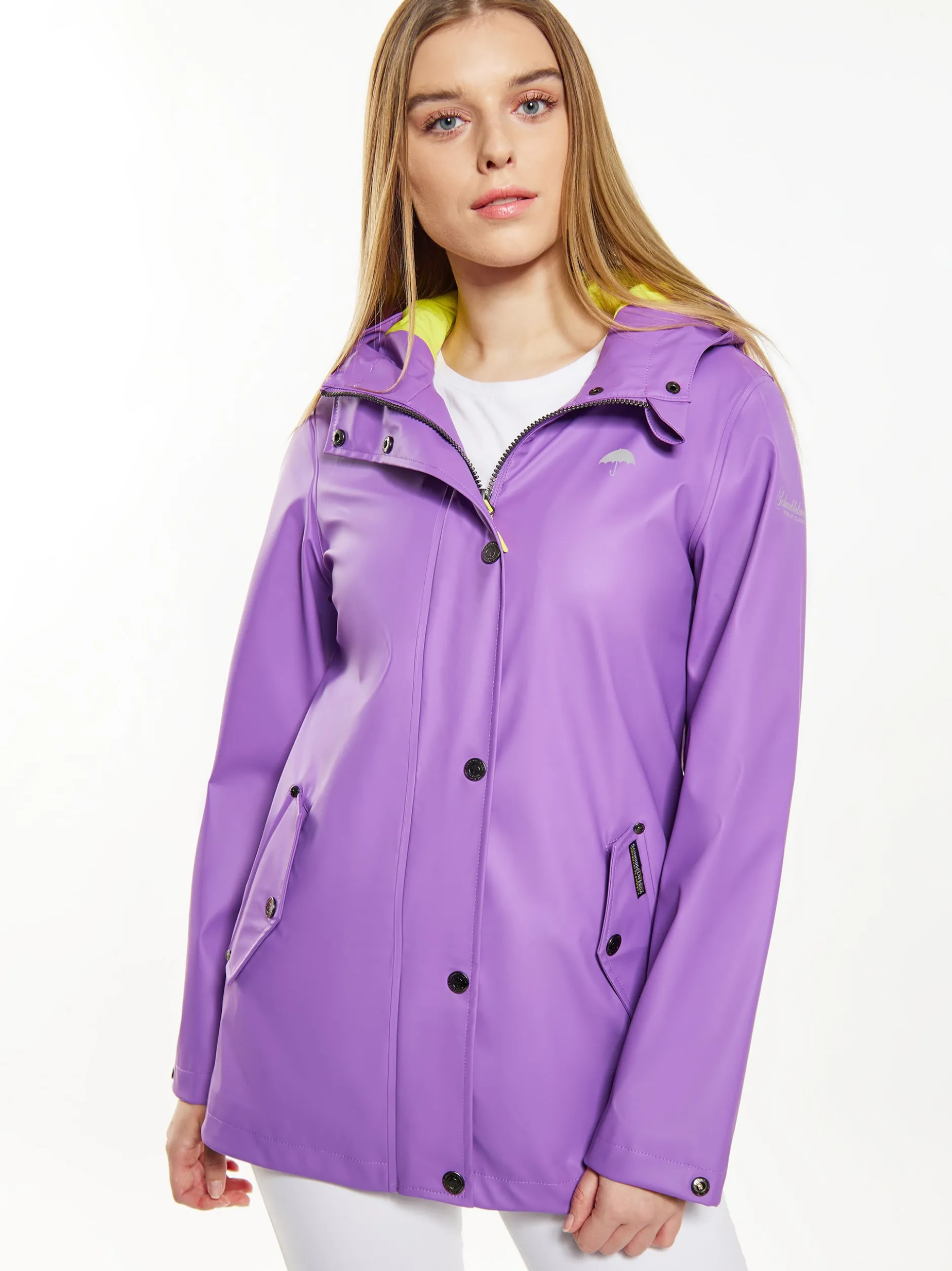 Schmuddelwedda Damen Regenjacke in lila