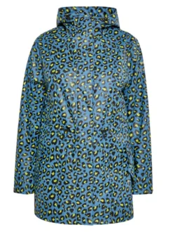 Schmuddelwedda Damen Regenjacke in großen Größen in blau