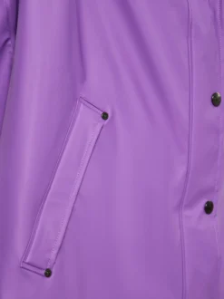 Schmuddelwedda Damen Regenmantel in großen Größen in aubergine