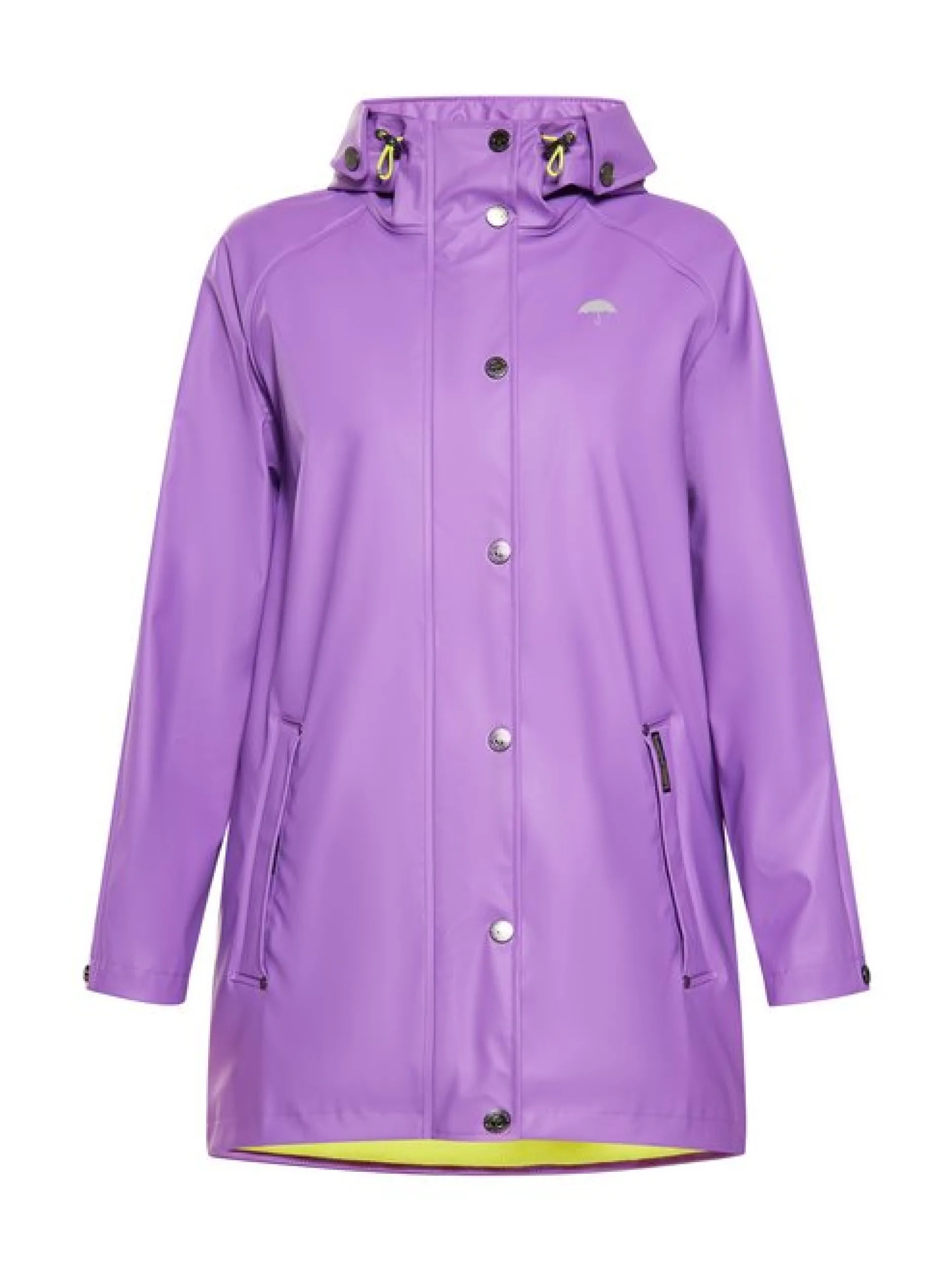 Schmuddelwedda Damen Regenmantel in aubergine