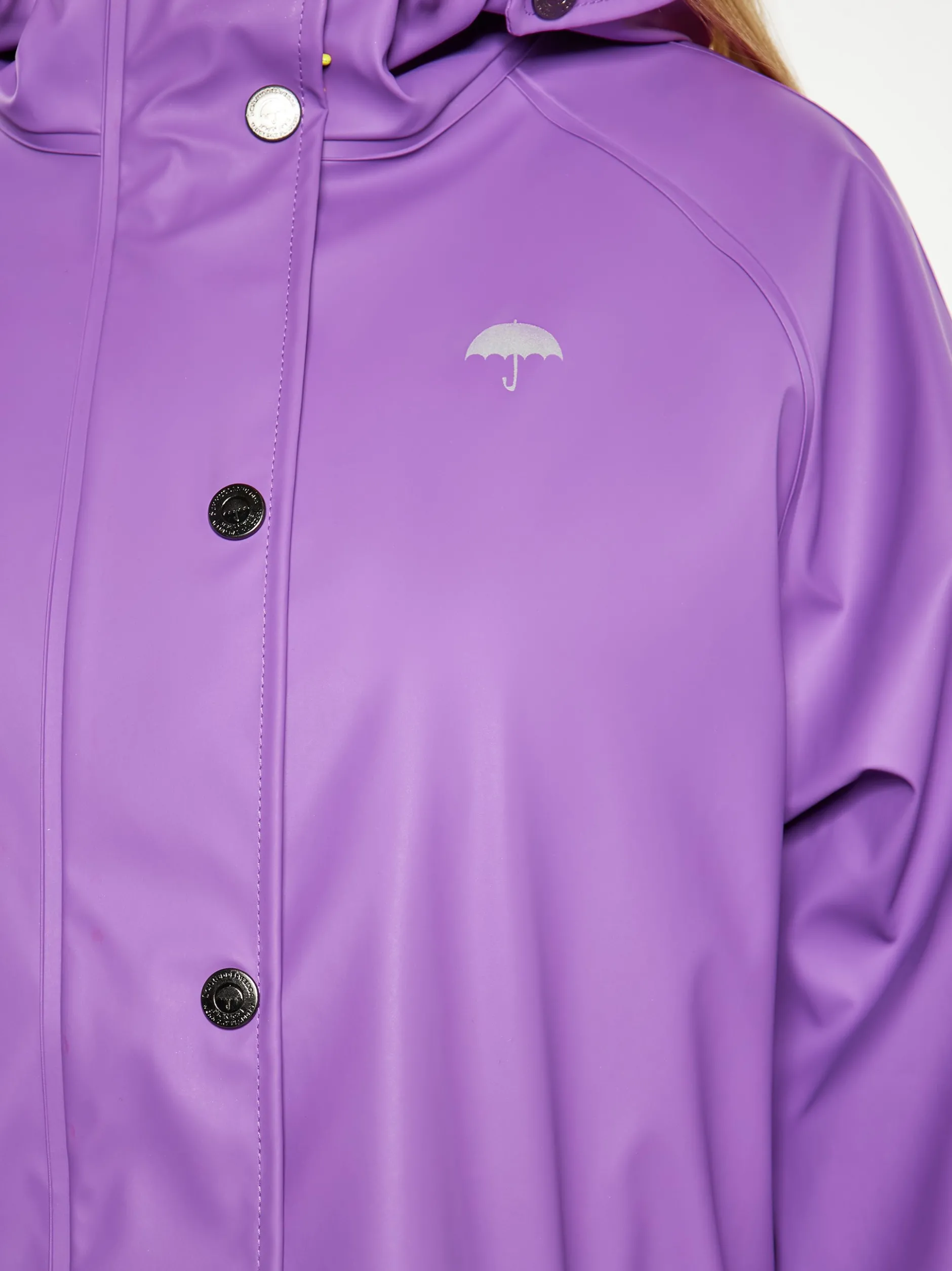 Schmuddelwedda Damen Regenmantel in aubergine