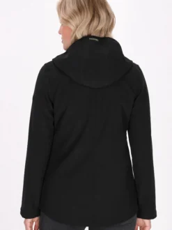 Schmuddelwedda Damen Softshelljacke in schwarz