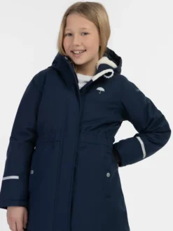 Schmuddelwedda Mädels Anorak + Tagesrucksack - SET in blau