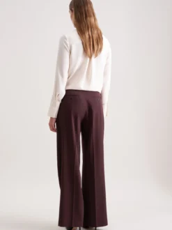 Seidensticker Damen Bundfaltenhose - Regular Fit in braun
