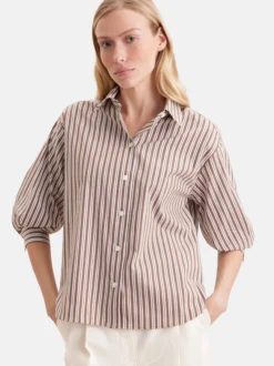 Seidensticker Damen Hemdbluse - Oversized Fit in braun