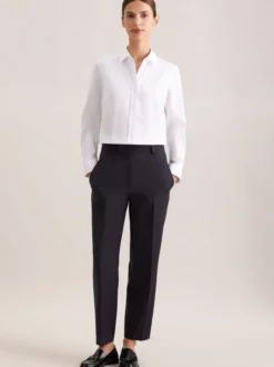 Seidensticker Damen Hemdbluse - Slim Fit in weiß