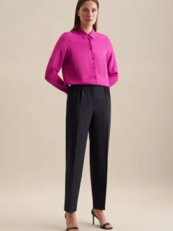 Seidensticker Damen Hemdbluse - Regular Fit in fuchsia