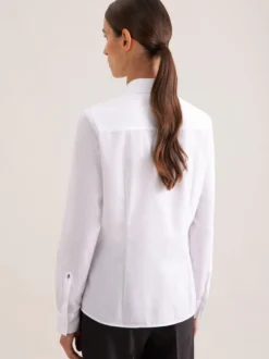Seidensticker Damen Klassische Bluse - Regular Fit in weiß