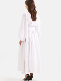 Seidensticker Damen Kleid - Regular Fit in weiß