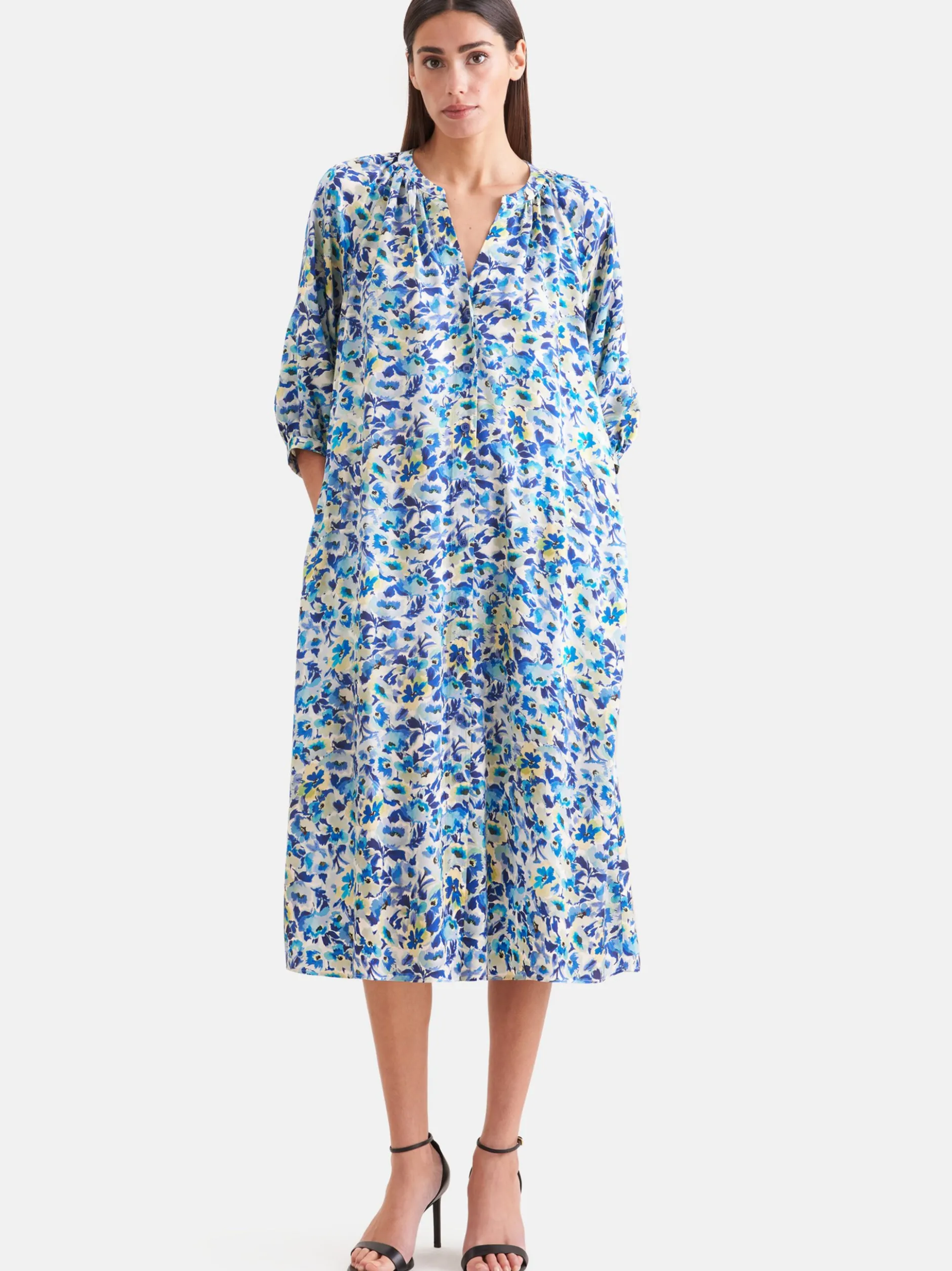 Seidensticker Damen Kleid - Regular Fit in türkis