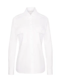 Seidensticker Damen Pilotenbluse - Slim Fit in weiß