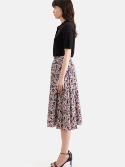 Seidensticker Damen Rock - Regular Fit in rosa schwarz