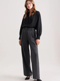 Seidensticker Damen Stoffhose - Regular Fit in anthrazit