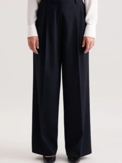 Seidensticker Damen Stoffhose - Regular Fit in marine