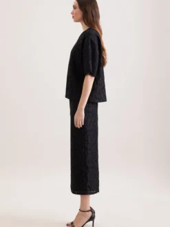 Seidensticker Damen T-Shirt - Relaxed Fit in schwarz