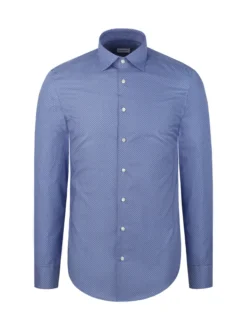 Seidensticker Herren Business Hemd - Shaped Fit in blau