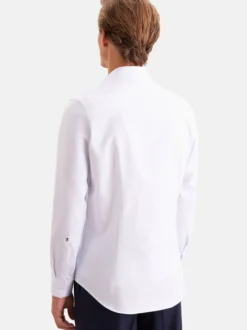 Seidensticker Herren Business Hemd - Shaped Fit in weiß hellblau