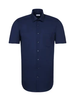 Seidensticker Herren Business Hemd - Regular Fit in blau