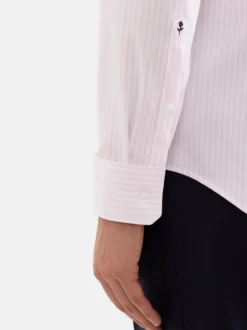 Seidensticker Herren Business Hemd - Slim Fit in rosa weiß