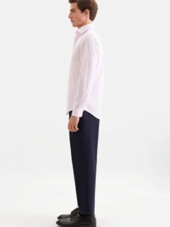 Seidensticker Herren Business Hemd - Slim Fit in rosa weiß