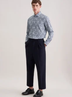 Seidensticker Herren Business Hemd - Shaped Fit in grau