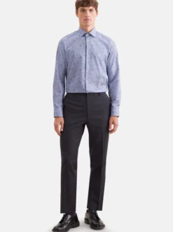 Seidensticker Herren Business Hemd - Shaped Fit in blau