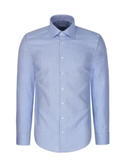 Seidensticker Herren Business Hemd - Slim Fit in blau