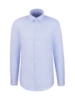 Seidensticker Herren Business Hemd - Slim Fit in blau
