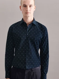Seidensticker Herren Business Hemd - X-Slim Fit in blau
