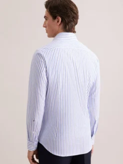 Seidensticker Herren Business Hemd - Slim Fit in weiß blau